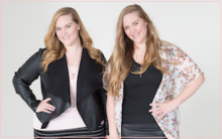 The official photo of Lindsay (left) and Lexie on the Beauty Redefined homepage.