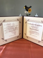 A letter and certificate of recognition to the family of a donor from Utah's Donate Life Coalition.