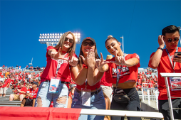 Students at the University of Utah representing the Utes and their sorority.